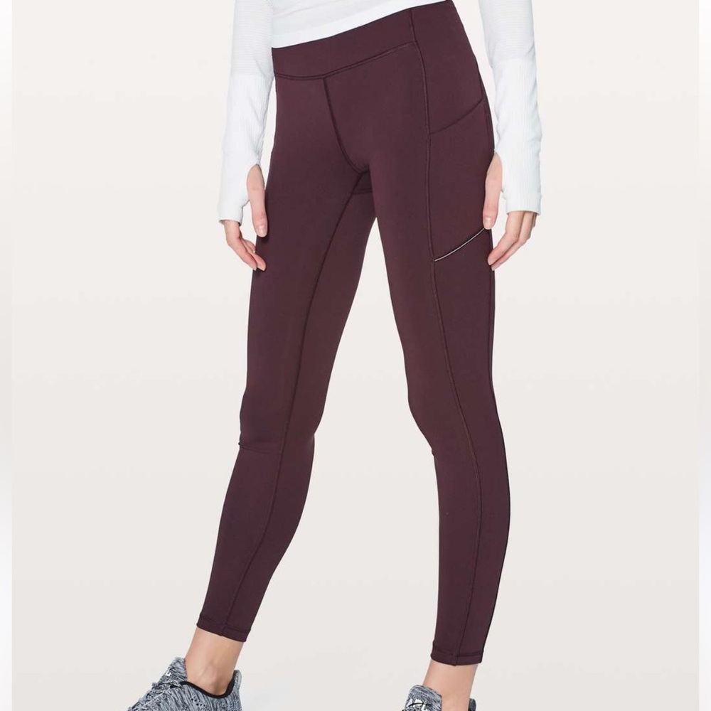 2 pairs of grey and deep purple Lululemon speed up tight size 2